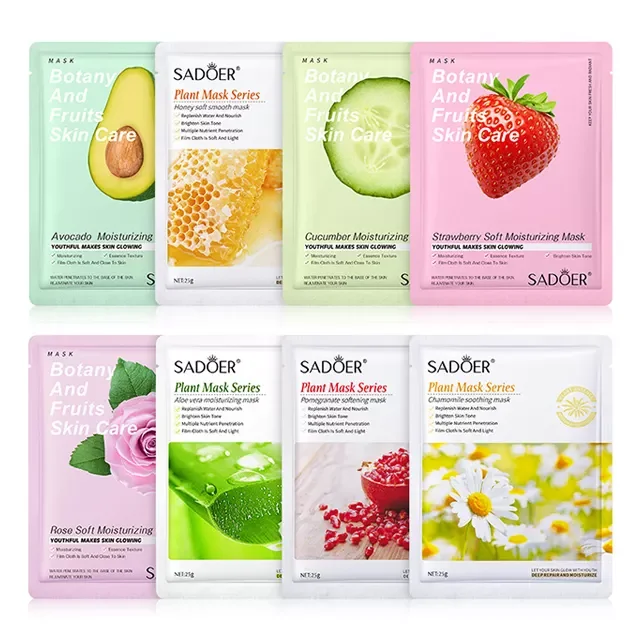 Custom Simple Brightening whitening Skin Fruit Extract Deep Cleansing Pores Facial Mask for All Type Skin