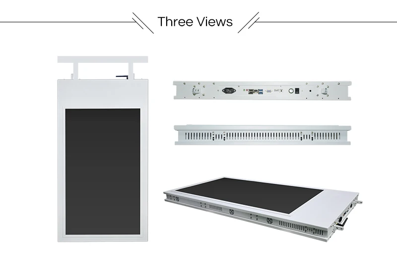 2018 new Double 43 inch FHD 800nits screen hanging advertising machine double sided android advertising player