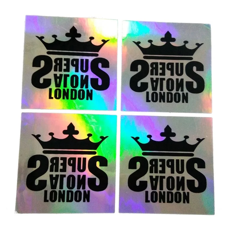 Make your own logo sticker QR security barcode hologram sticker