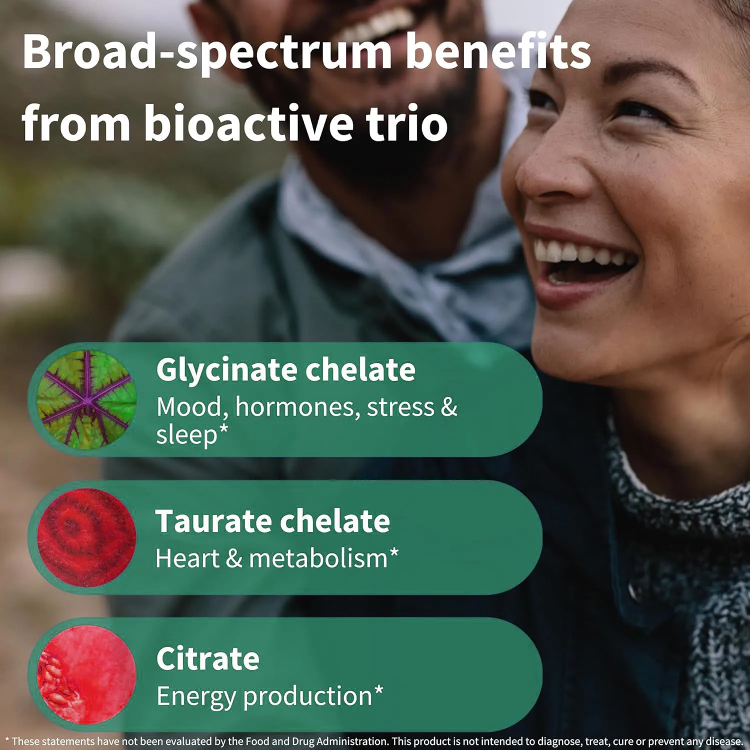 Magnesium Complex Tablet Herbal Supplement for Calm Relaxation Digestion Support with Elemental Magnesium