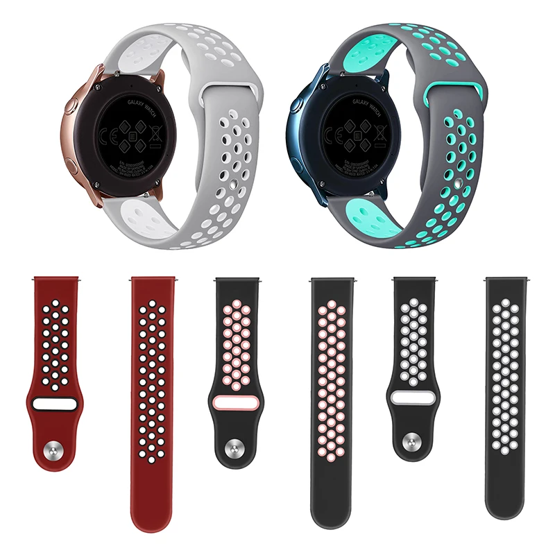 Wholesale Soft Sport Silicone Watch Straps For Samsung Gear S3 Classic 20mm 22mm Watch Bands For Samsung S2 Watch Band