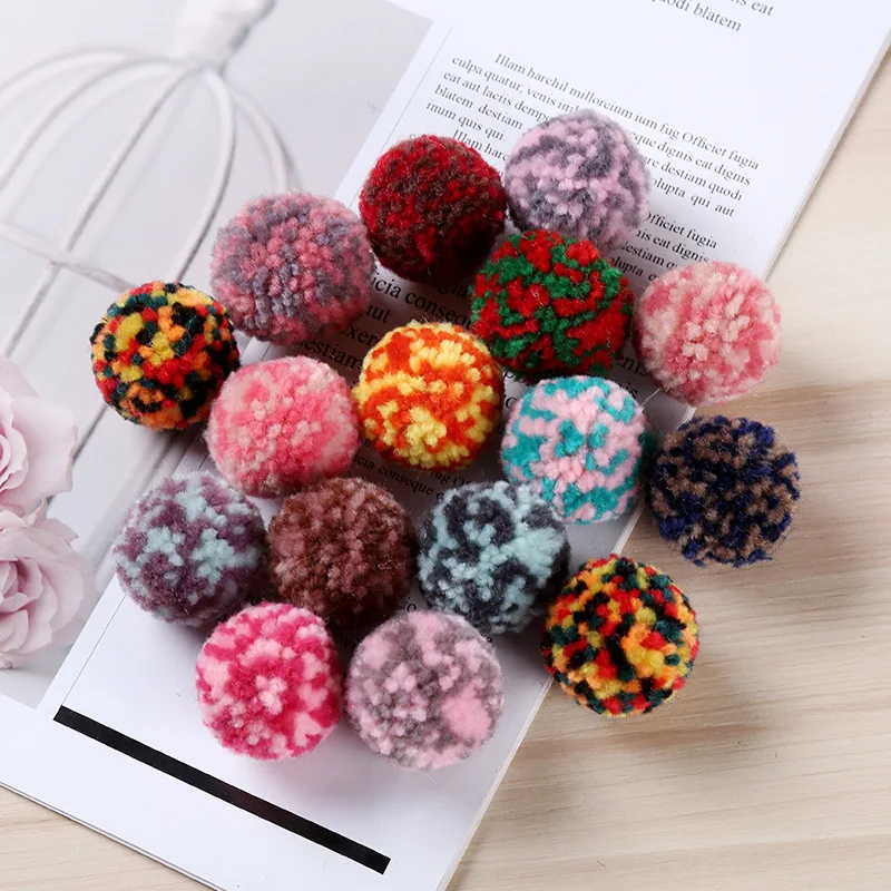 Kindergarten Early Education Toys Color-matching Wool Pompom Wholesale Custom Christmas Decorations Polyester