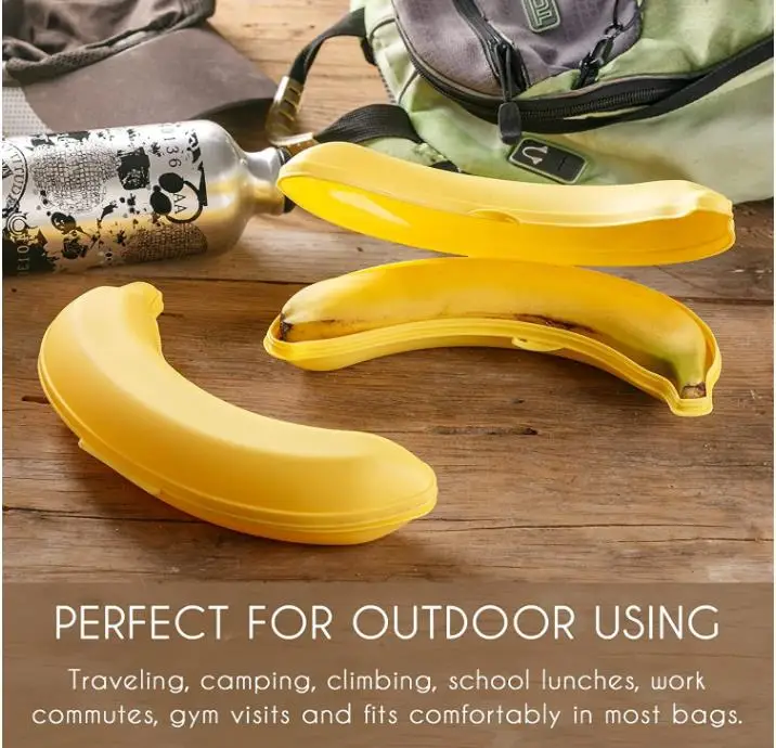 Banana Keeper BPA-Free Outdoor Travel Case Banana Protector Cute Carrier Storage Box Container
