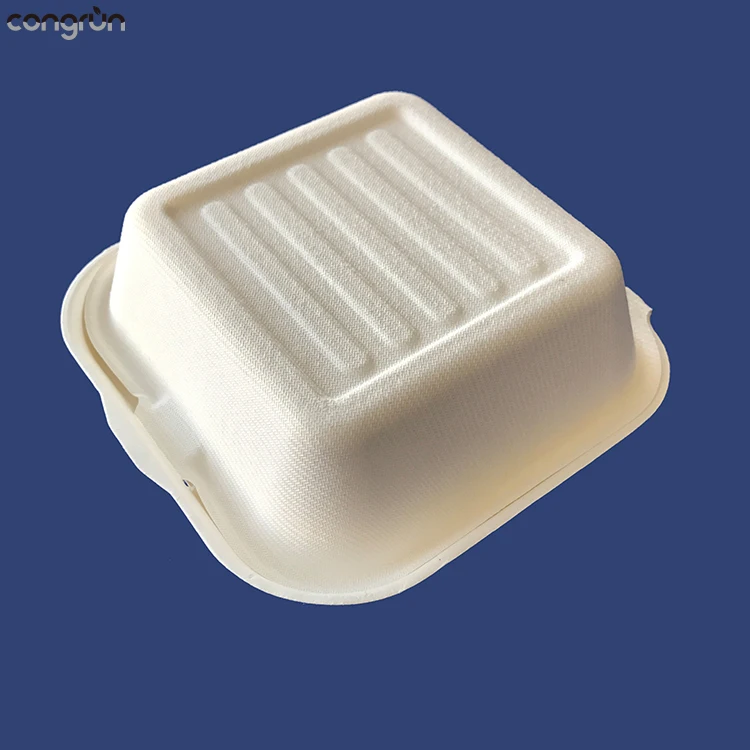 
Manufacturers biodegradable pulp mold sugarcane food container 