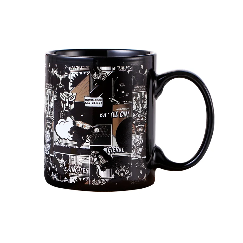
Волшебная кружка, кофейная чашка трансформеры, 11 унций, керамическая чашка, кружка, Черная 