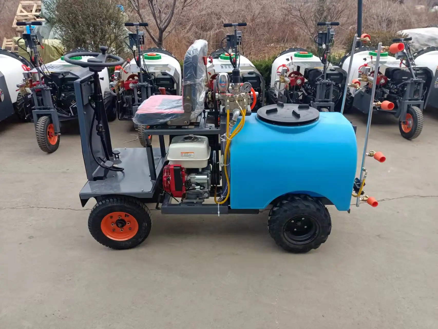 Farm Spraying Equipment narrow width,Power Sprayer With Wheels, orchard sprayer self propelled GUOHAHA