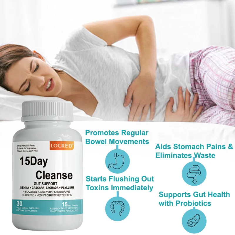 Manufacturer 15 Day Colon Cleanser Detox Detox Cleanse Diet Pills Colon Cleanse Capsules For Digestive Supplements