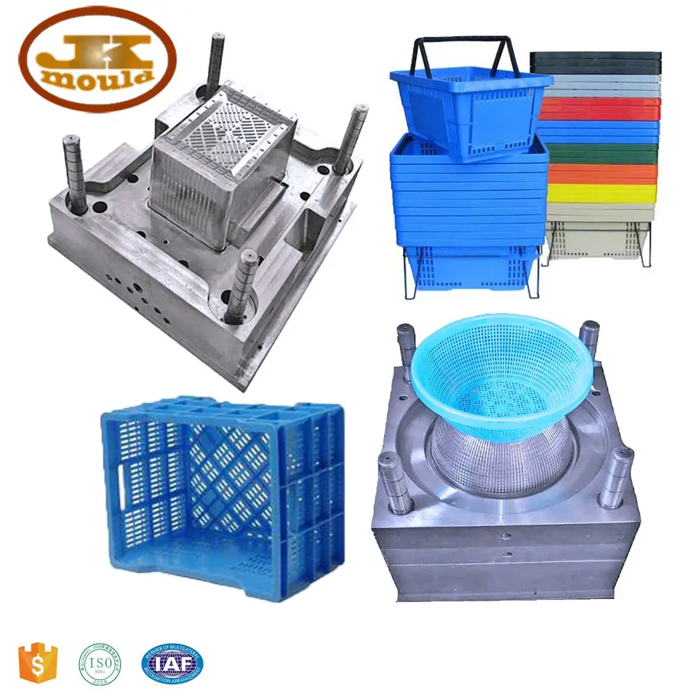 factory customize plastic basket injection mould fruit crate mould