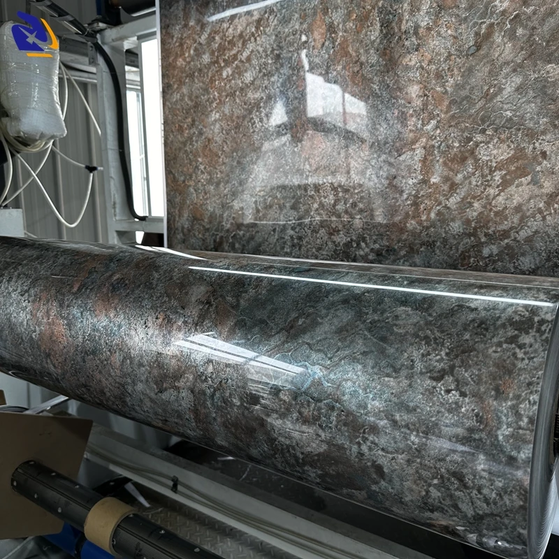 High Glossy Optical Composite PET PVC Film Anti-Scratch Metallic Design PETG Sheet for PUR Lamination Decorative Films