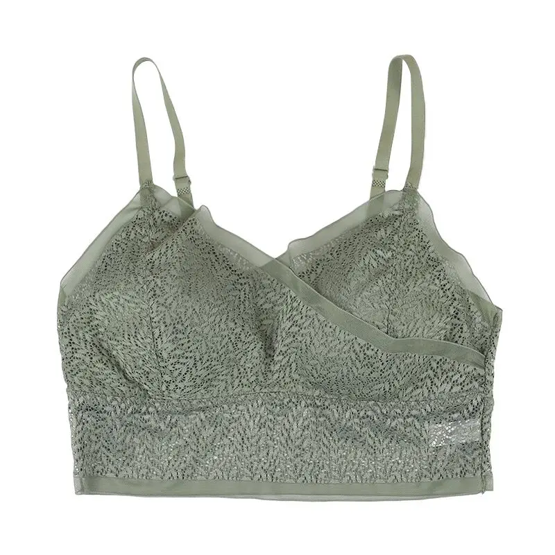 
Unrimmed breathable yoga vest running underwear seamless hollowed-out beautiful back shockproof huddle sports bra 