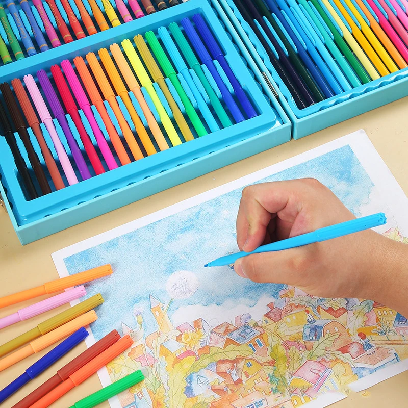 WEIBO Kids Non-toxic Art Drawing Set Toys Art Set 128pcs Drawing Professional Art Set For Kids