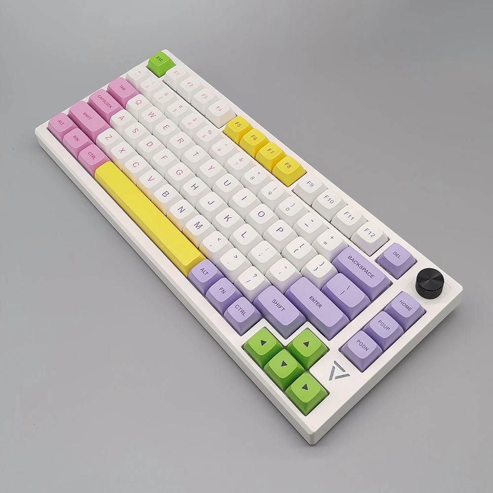 VIA Support 2022 Wholesale tri-modes 75% Gasket mount mechanical keyboard GM081 with colorful PBT dye sublimation keycap