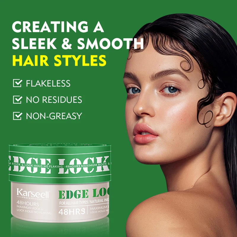 Private Label Edge Control Hair Wax High Quality Strong Hold Hair Gel Custom Edge Control Hair For Man And Woman