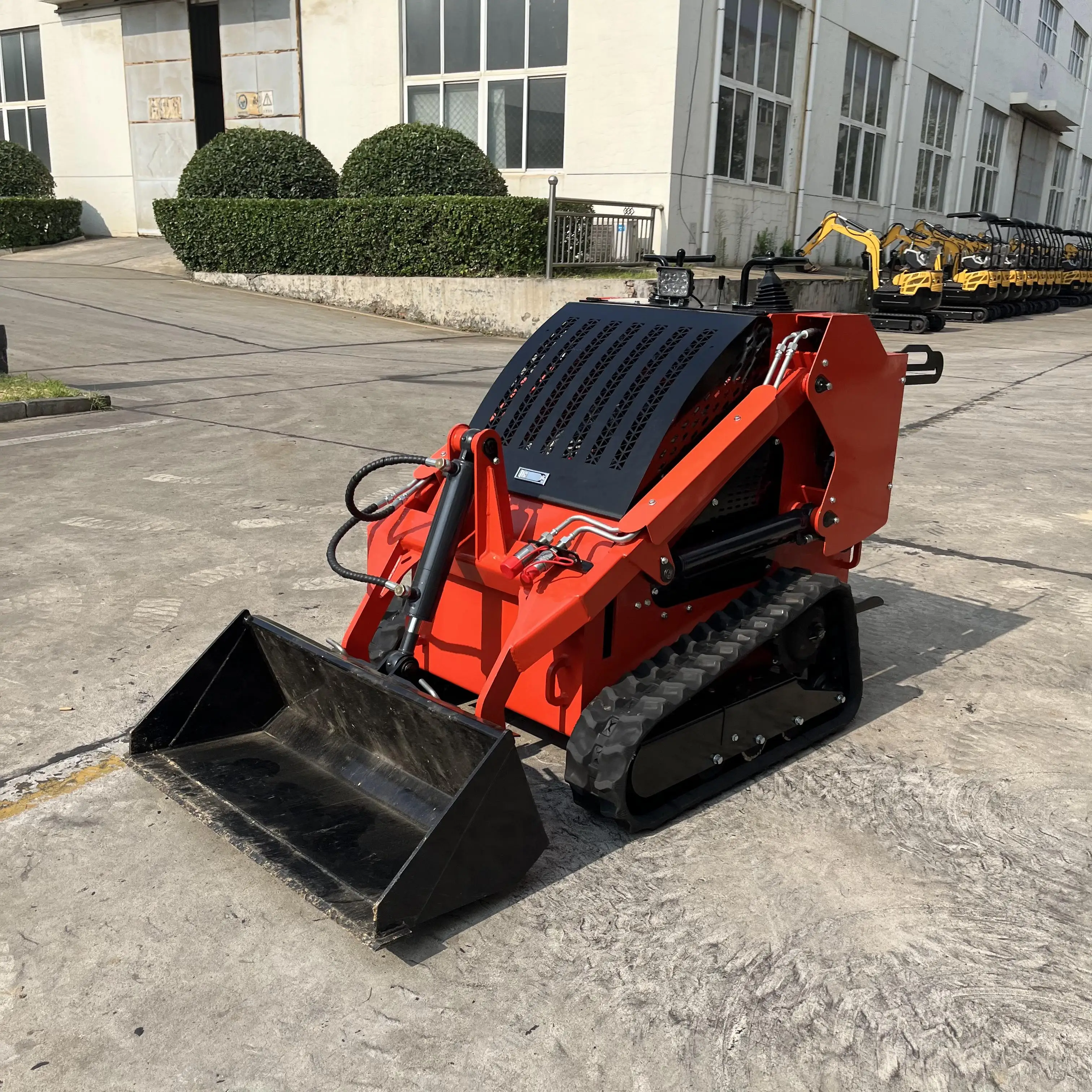 Mini EPA CE small skid steer loader minicargador skid steer attachments kubota mini tractor backhoe loader