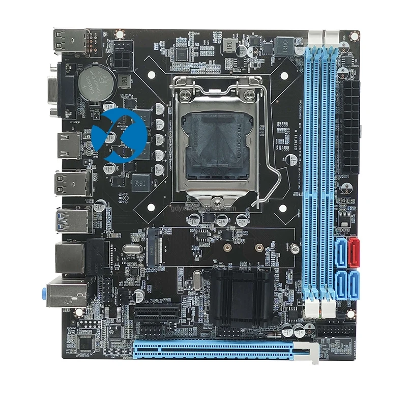 Hot Sale Wholesale Cheap B75 Motherboard Single LAN Mini-ATX DDR3 Desktop Computer Motherboard B75 For Gaming Case