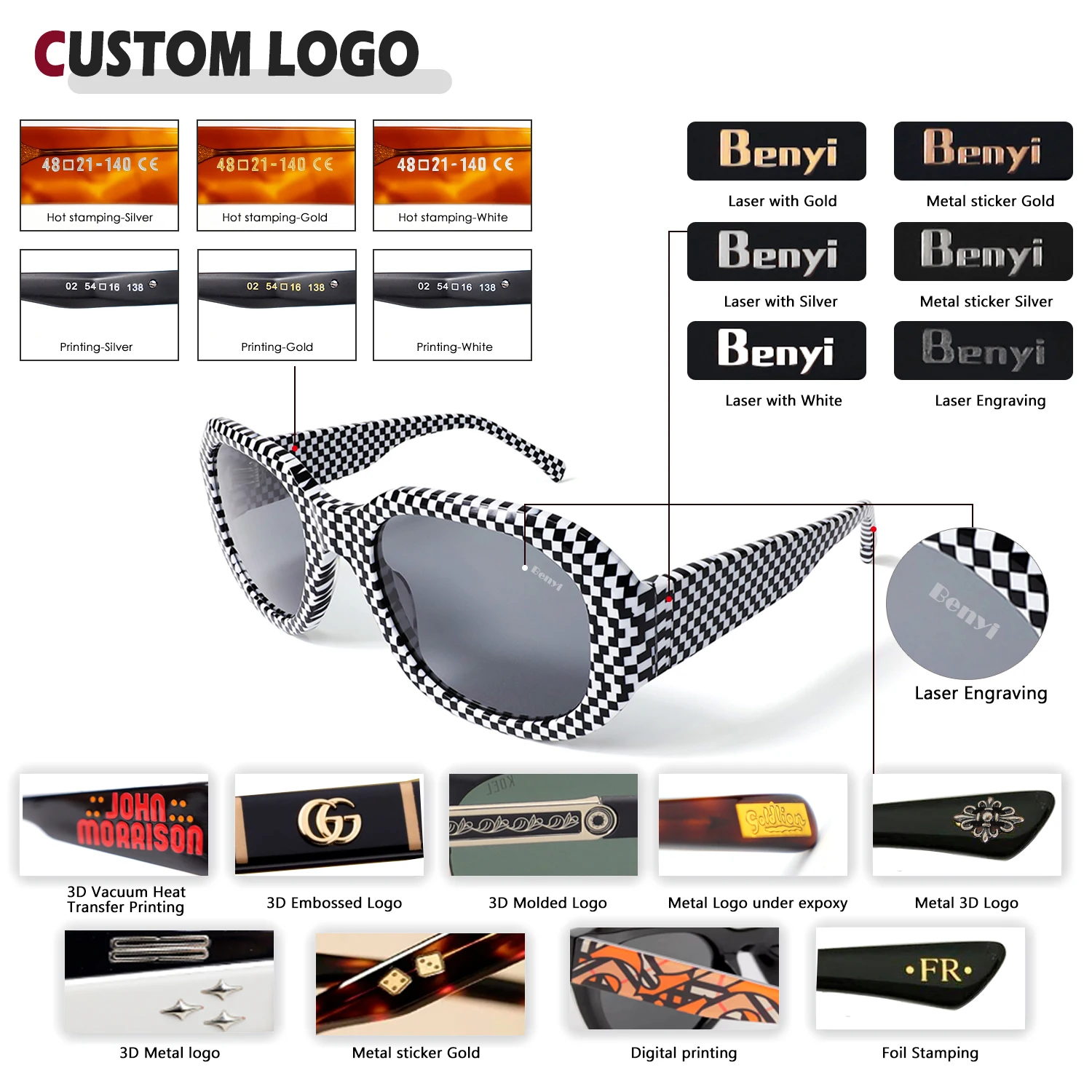 Benyi 2025 New Fashion Vintage  Acetate Sunglasses Women Square Polarized Sunglasses Popular Outdoor UV400 Sun Glasses