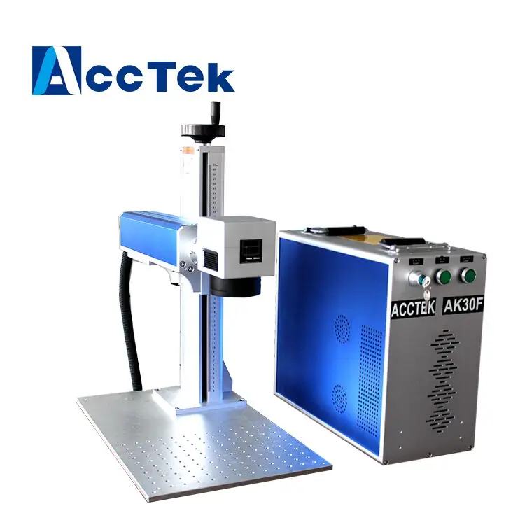 Desktop Portable UV Fiber Laser Marking Machines Metal Engraving Machines with Raycus Max JPT Laser Source Automatic