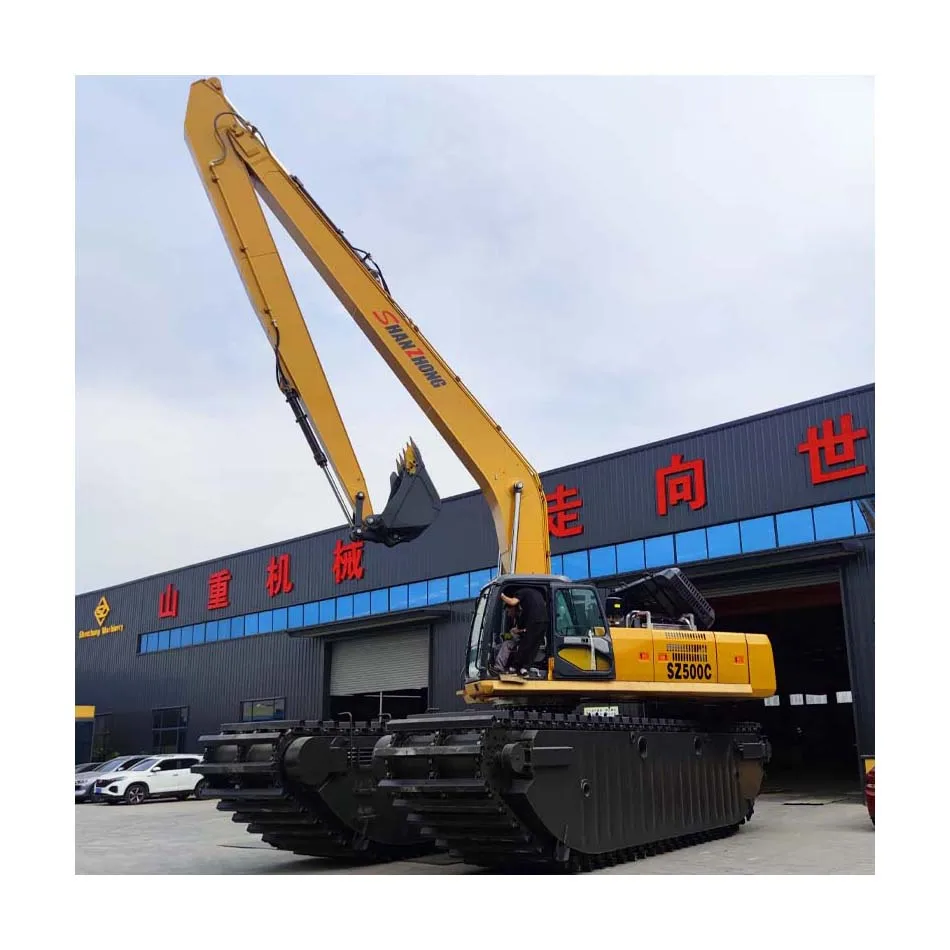 SZ500C Amphibious Excavator supplied by Shanzhong factory for river dredging constructions