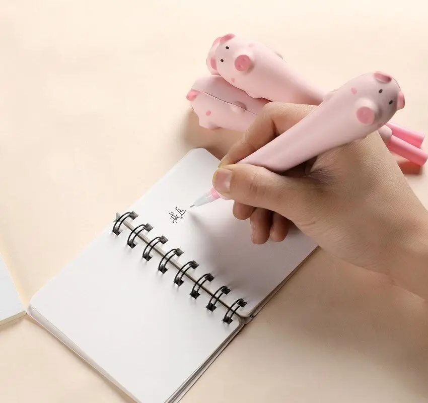 Creative soft cute cat decompression breathable gel pen student pinch pen decompression pen student supplies 0.5mm