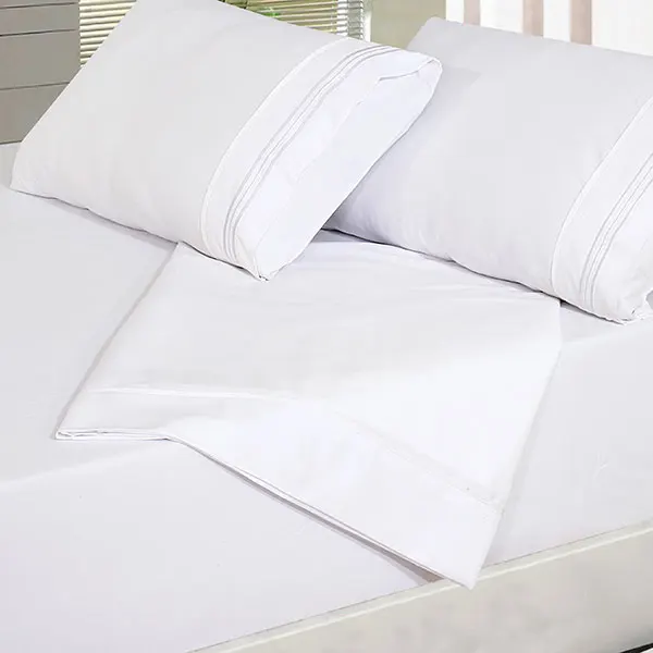 Cotton/polyester fabric cvc 60/40 sateen fabric for hotel bedding