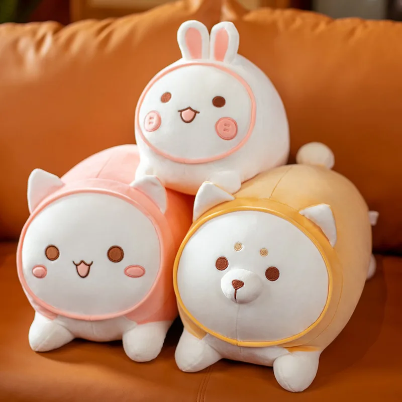 Customised super soft cat pillow stuffed animal toys home decorations animal shaped cushion plush toys