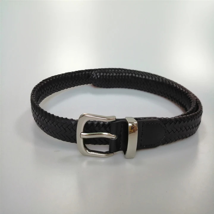 Factory direct sale fashion ladies woven belt jean black belt ladies belt