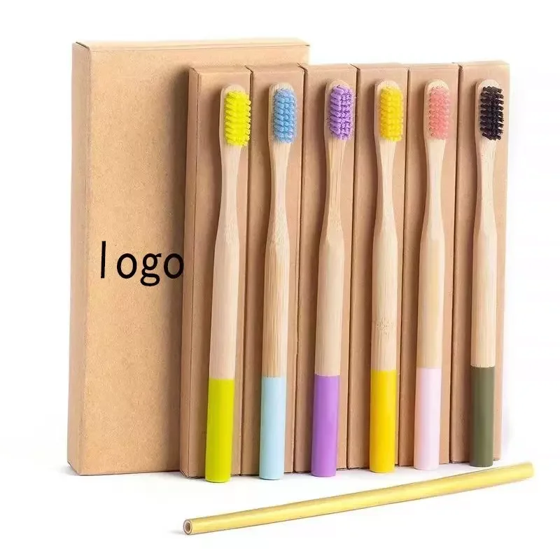 Factory Price Free Sample100% Biodegradable Zero Waste Tooth Brush for Kids Bamboo Toothbrush