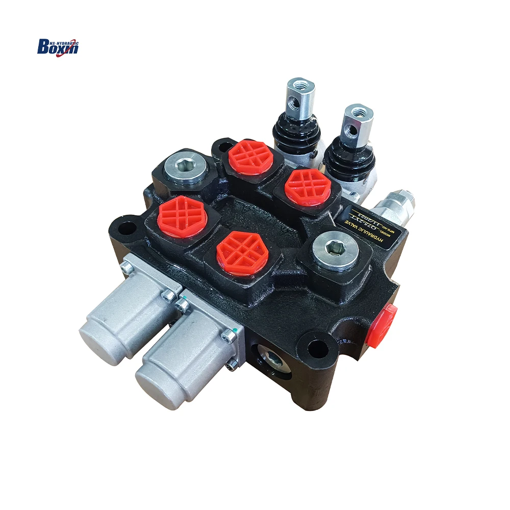 Hydraulic System Directional Control Valve 2 Spool 75 L/Min Hydraulic Valve