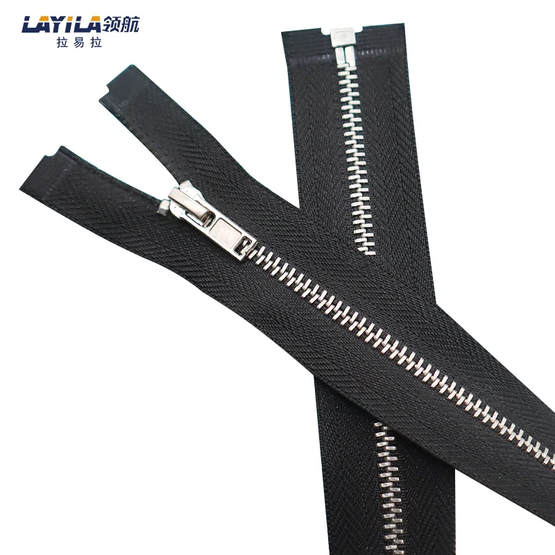 Aluminum Metal Zippers With Metal Zipper Slider