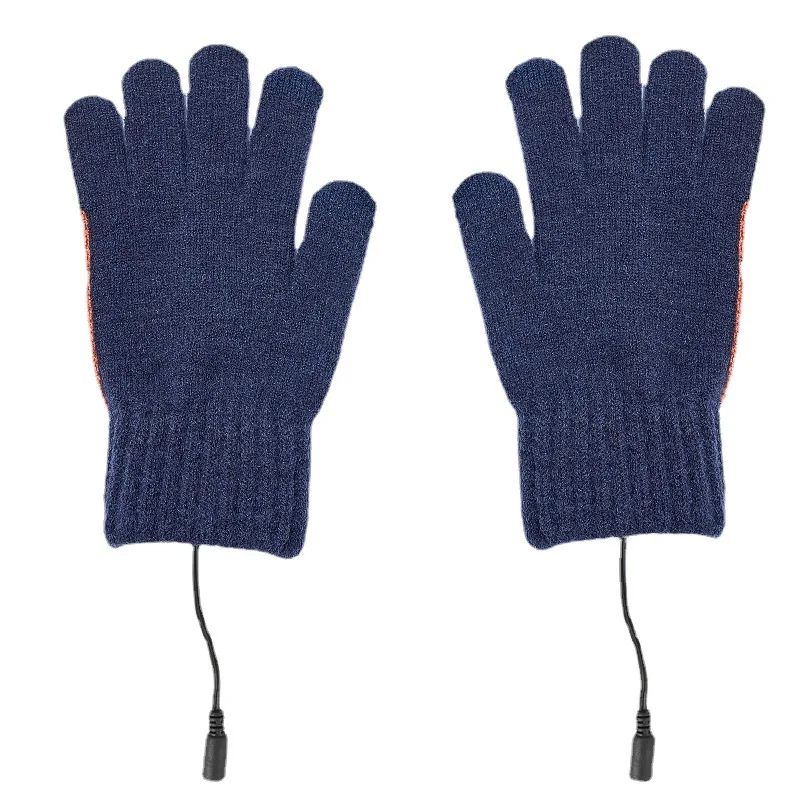 USB electric heating warm ski gloves winter heating knitted gloves