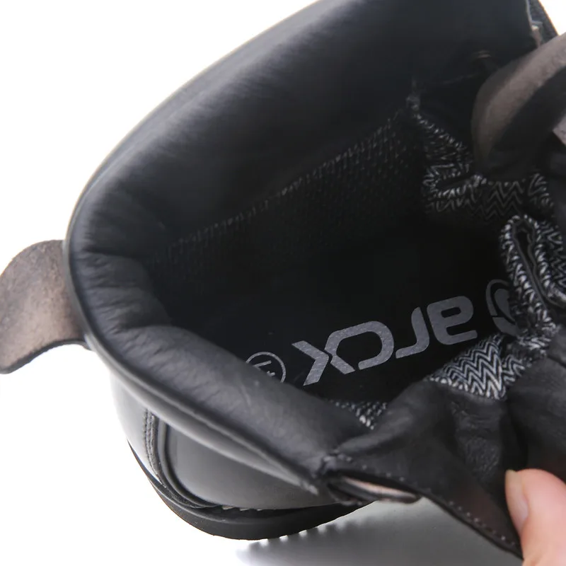 ARCX Leather Zipper Black Safety Tactical Combat Shoes Desert  Military Boots for Men