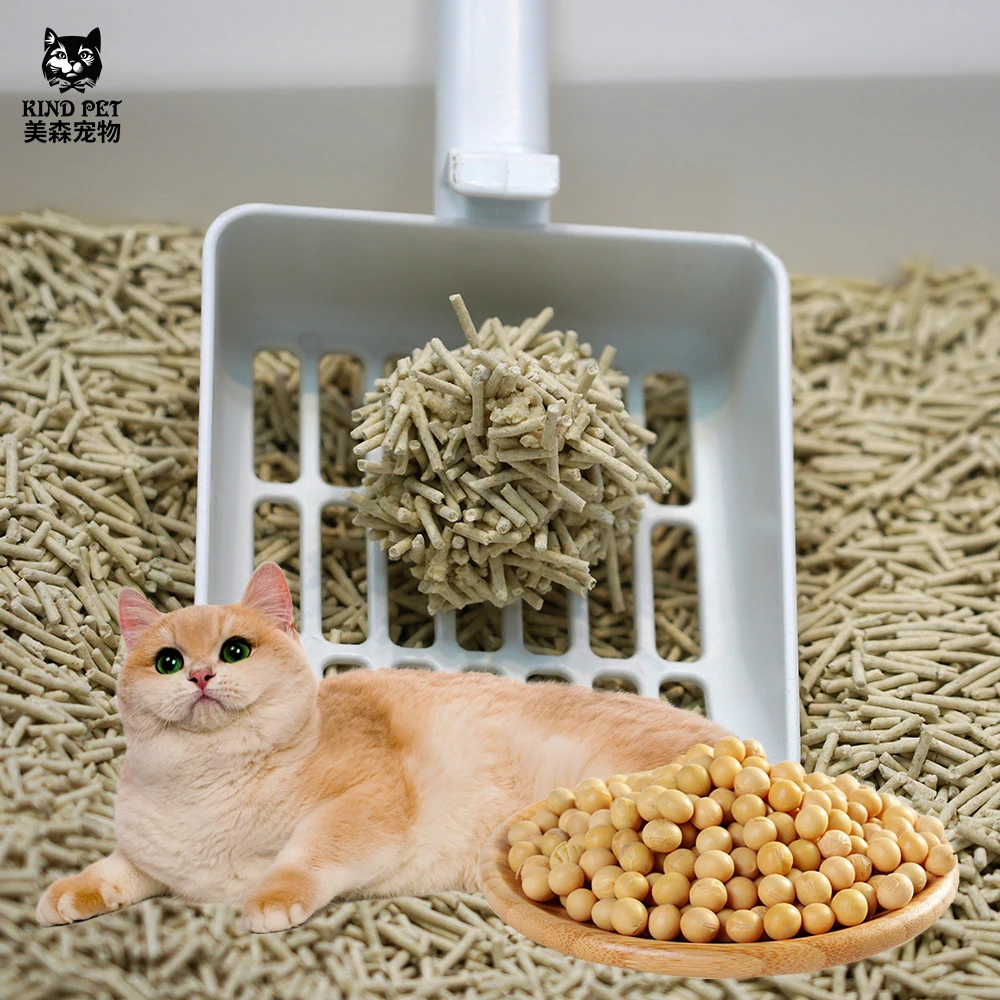 Buy Cat Litter Tofu Manufacturer Soluble Cats Toilet No Dust Low Dust Soya Green Peas Granule Arena Para Gatos Cat Litter