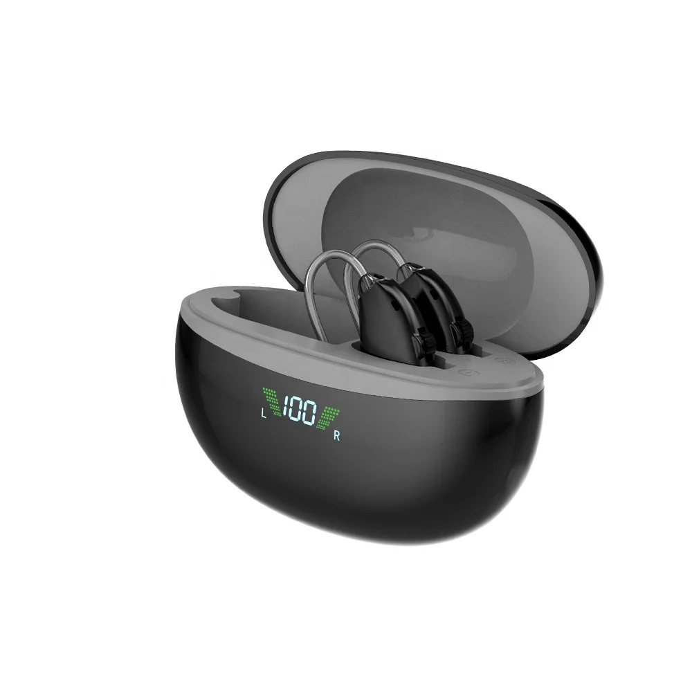 New design BTE Custom Best Sound Amplifier Hearing Aids Rechargeable Hearing Aid Remote For Deafnes Sseniors