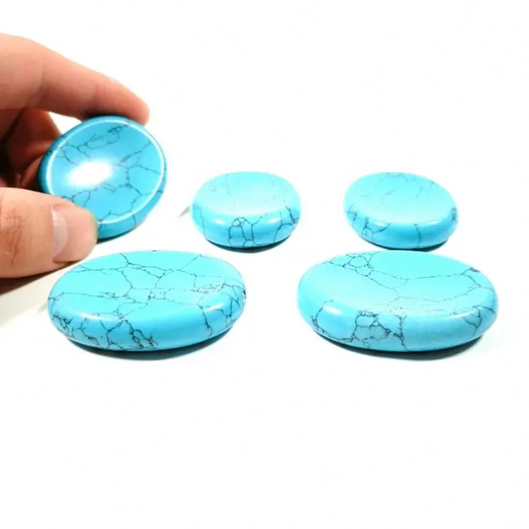 Blue turquoise worry stones multi stones available crystal healing Relax stones