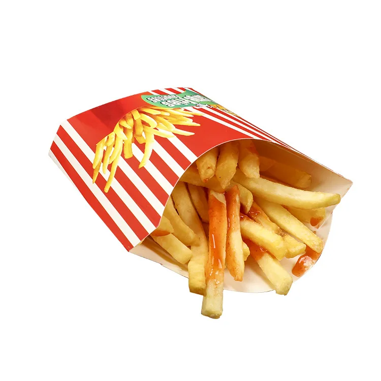 Food Snacks Store Custom Logo Take Away Potato Fish And Chips Box Packaging French Fries Box