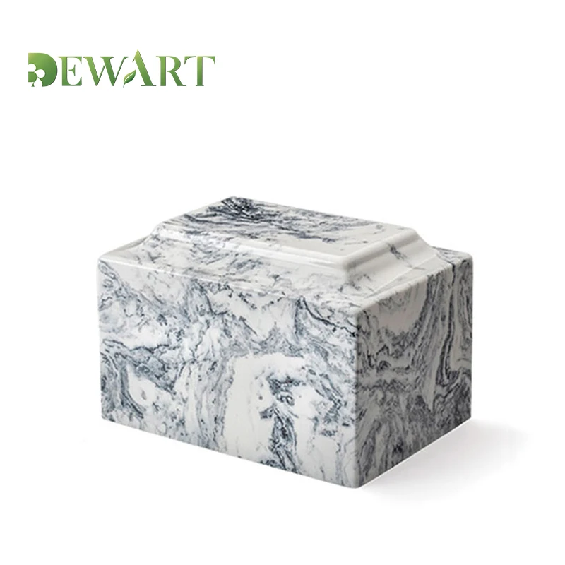 Классические урны для кремации Ruby Onyx с культивированным мраморным рисунком урна похорон в западном стиле из смолы