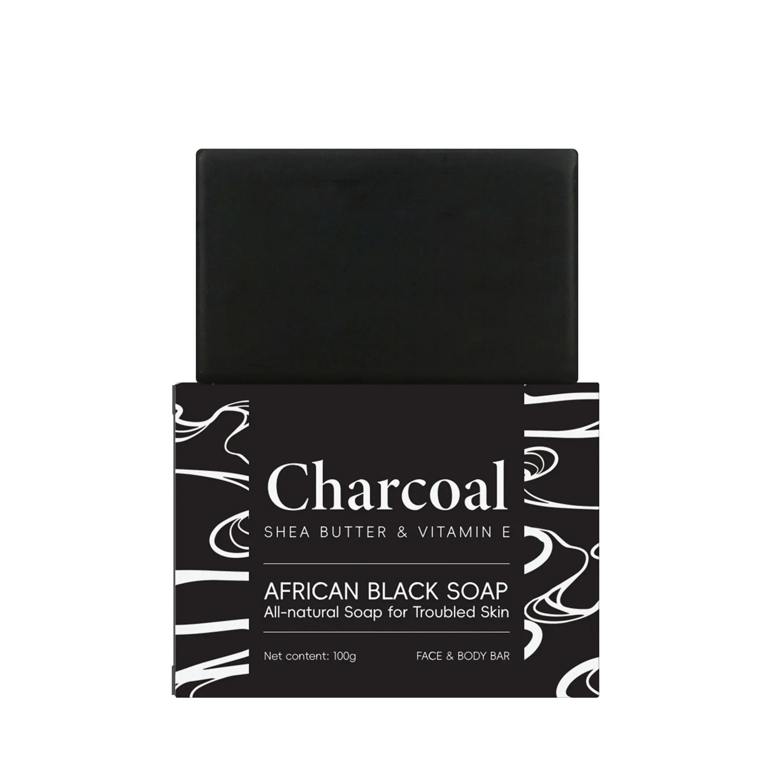 Organic African Black Bath Soap Bamboo Charcoal Acne Blackhead Removal Soap Skin Cleaning Care Savon Charcoal Black Soap Bar