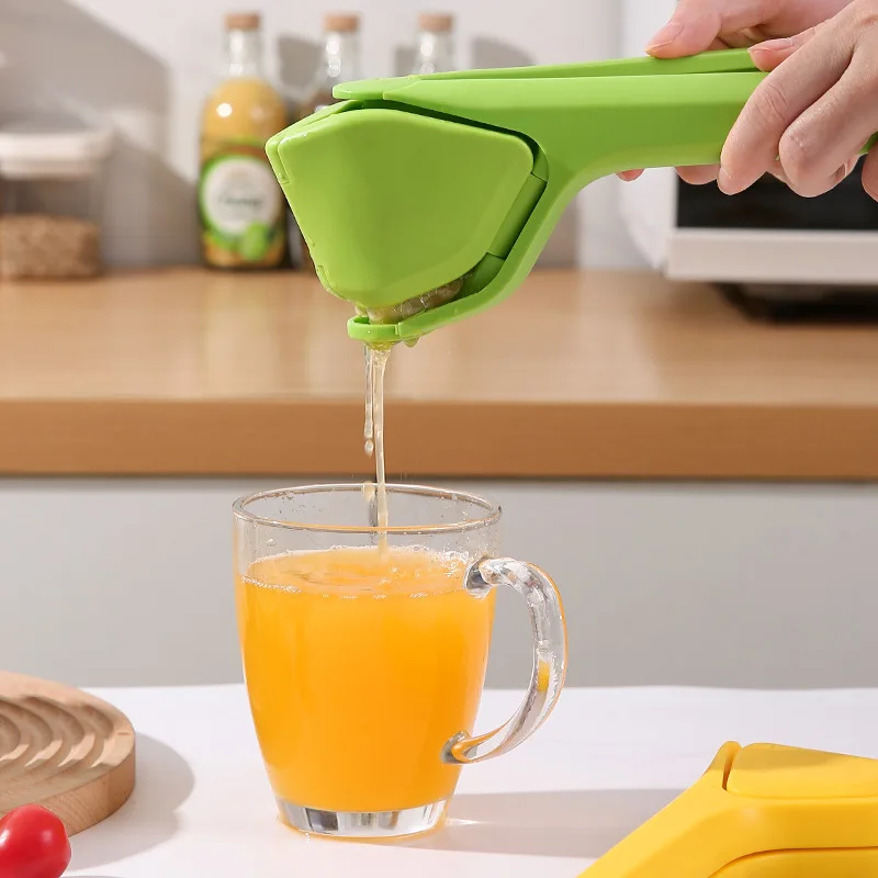 2-in-1 Lemon Lime Squeezer Hand Juicer Lemon Squeezer Max Extraction Manual Citrus Juicer Easy-to-use Lemon Juicer Kitchen Tool