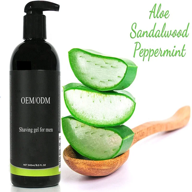 Private Label Best Natural Shaving Gel For Men