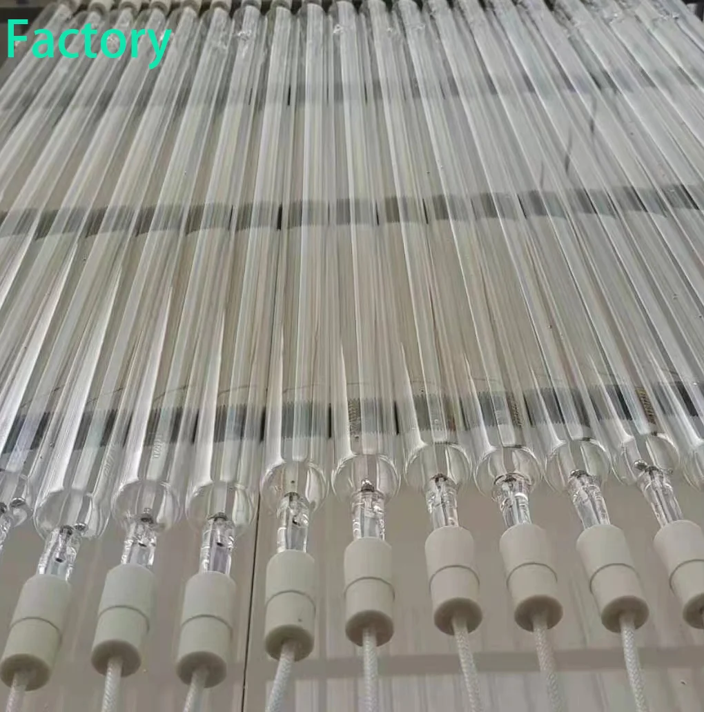 High pressure UV mercury-quartz glass tube lamp 200w-20kw high quality ultraviolet curing lamp for printing machine and printer