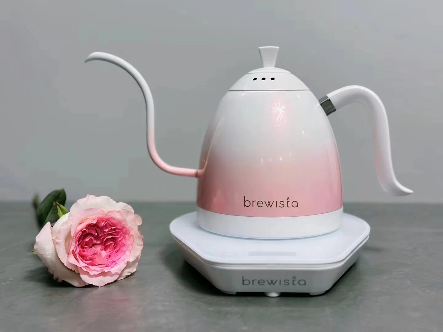 Home coffee pot Brewista Gradient powder hand brew and 600ml goose Slim mouth stainless steel Luxury thermostatic kettle