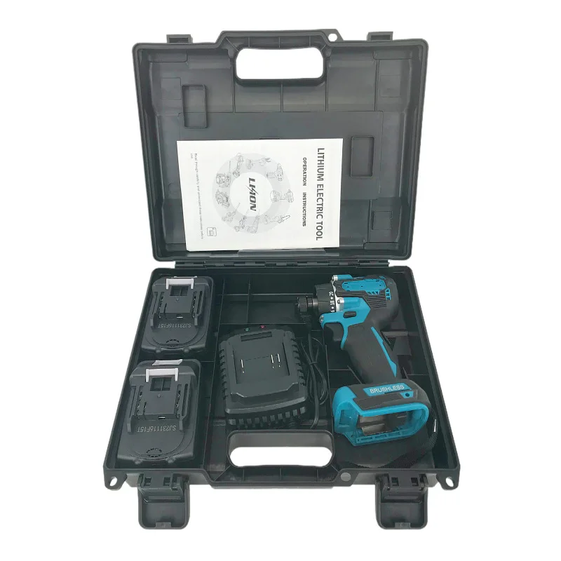 21V 220Nm Brushless Electric Screwdriver DIY Industrial Battery-Powered Household Woodworking Punching