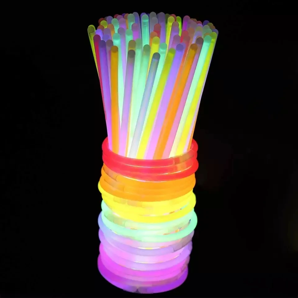 Nicro 8 Inch Glow Stick Pack Kids Child Factory Neon Party Supplies Luminous Led Bracelet Necklace Glasses Light Stick