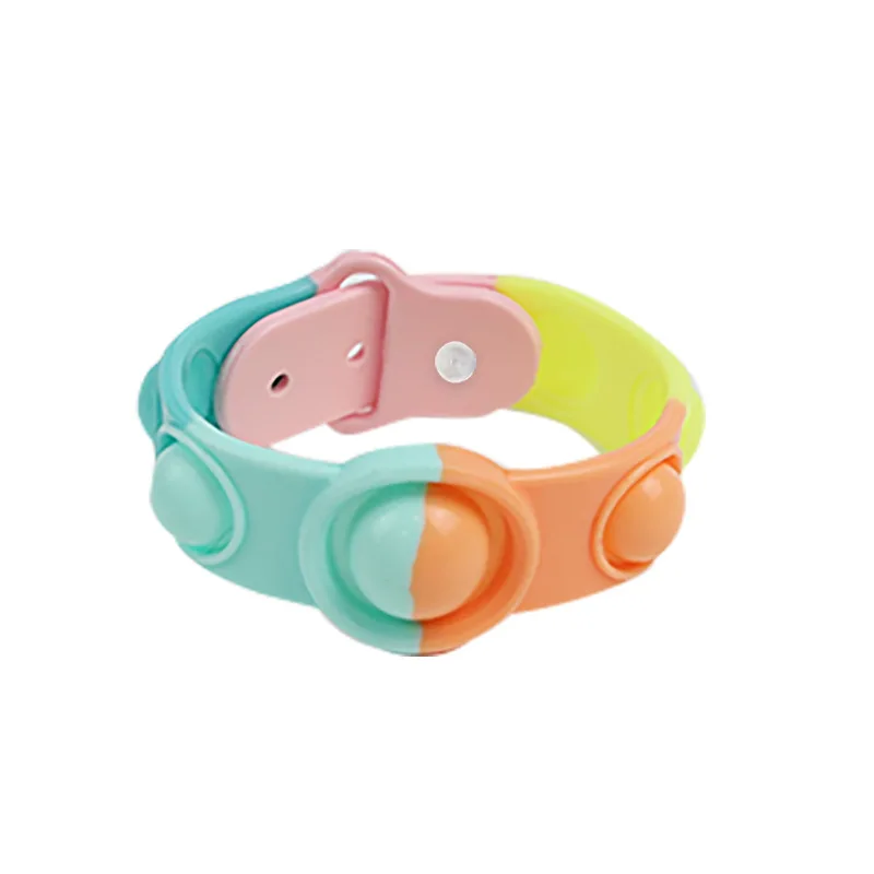 
New 2021 Stress Pop Wristband Pop Bubble Toys Band for kids Adult Push Pop Watch Bands Sensory Toys Fidget Bracelet 