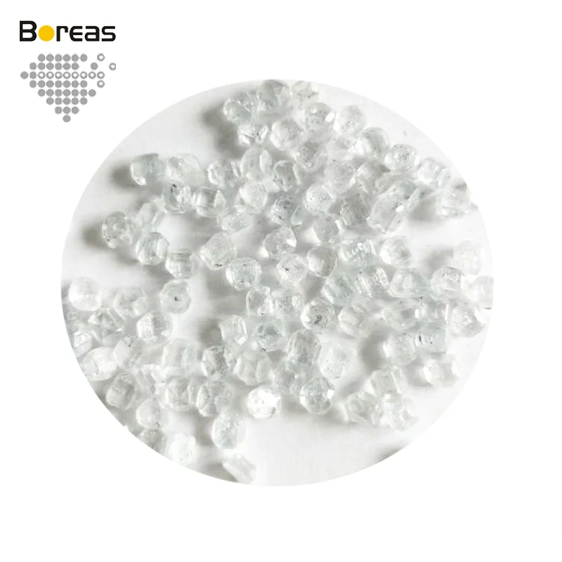 Light Jewelry 1 carat up uncut rough White lab grown HPHT CVD synthetic diamond rough diamond prices per carat