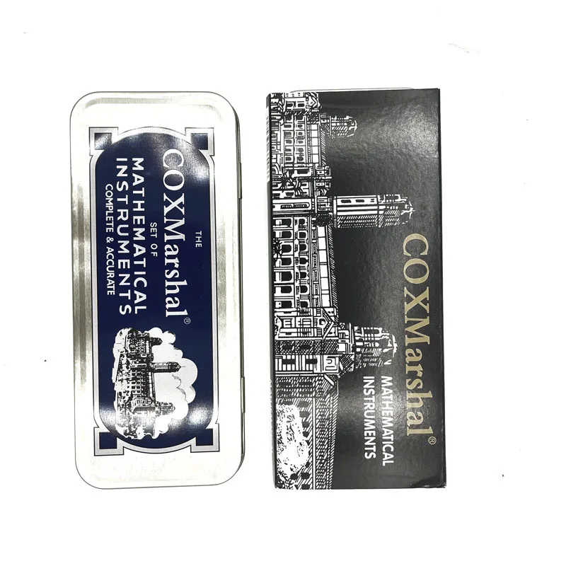 Оптовая продажа индивидуальный собственный бренд добро пожаловать 13 шт. металлический Coxmarshal школьный математический набор канцелярские