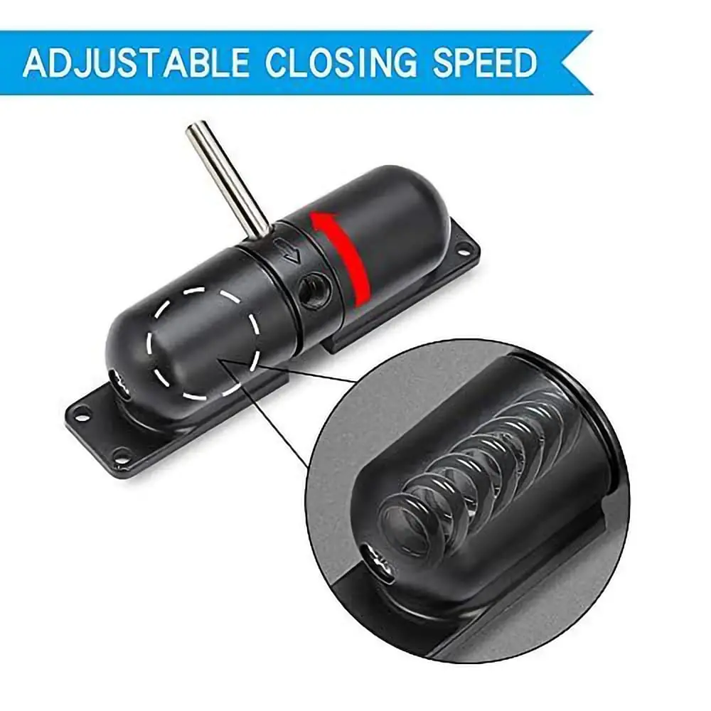 Safety Spring Door Closer, Adjustable Closing Door Hinge, Automatic Stopper Fire Rated Convert Hinged Doors to Self Closing Door