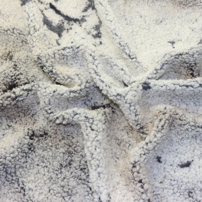 Polyester Giant Teddy Bear Sherpa Fleece Fabric Handworrk Plush Tie Dyed Fake Faux Fur Sherpa Fleece Fabric for Coat Garment Toy