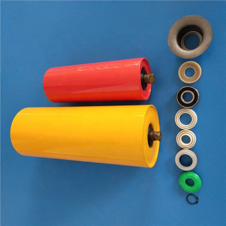 
China manufacture belt conveyor steel trough drum pulley idler rollers 
