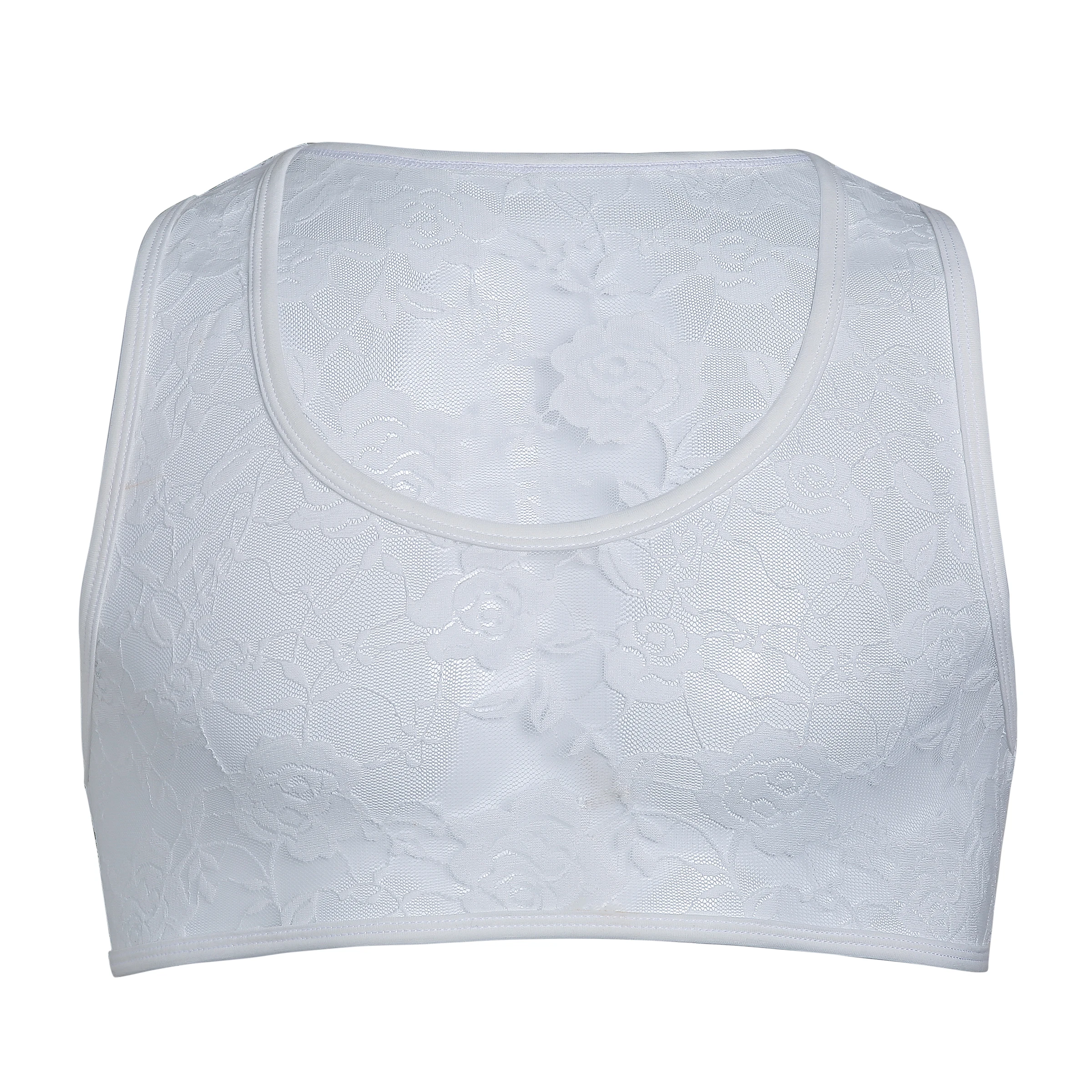 
MENSSEXI New Arrival Lace Mens Undershirts Gay Underwear Ropa Interior Hombre Tank Crop Tops Sexy Rose Flower 